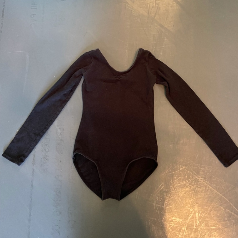 Black Cotton Leotard